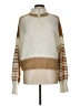 French Connection Color Block Tan Pullover Sweater Size L - photo 1