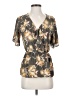 Sienna Sky 100% Polyester Gray Short Sleeve Blouse Size S - photo 1