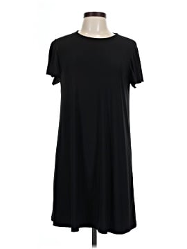 annalee and hope black dress Modal Square Neck Long Sleeve Mini Dress in Black - XXL