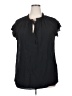 Unbranded Black Short Sleeve Blouse Size 2X - photo 1