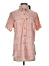L.L.Bean Plaid Orange Short Sleeve Blouse Size S (tall) - photo 1