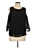 Sweet Wanderer 100% Polyester Black 3/4 Sleeve Top Size L - photo 1