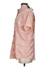 L.L.Bean Plaid Orange Short Sleeve Blouse Size S (tall) - photo 5
