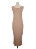 Assorted Brands Solid Tan Casual Dress Size M - photo 2
