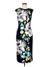 Assorted Brands Graphic Blue Cocktail Dress Size 8 - photo 1