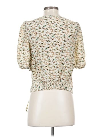 Leifnotes 3/4 Sleeve Silk Top (view 2)