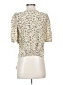 Leifnotes 100% Silk Ivory 3/4 Sleeve Silk Top Size 0 - photo 2
