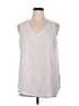 Apt. 9 100% Polyester Silver Sleeveless Blouse Size XL - photo 1