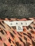 CAbi 100% Polyester Animal Print Pink Brown Sleeveless Blouse Size XL - photo 7