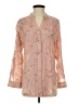 Fig and Flower Pink Long Sleeve Blouse Size S - photo 1