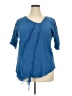 Assorted Brands Blue Short Sleeve Blouse Size XXL (estimated) - photo 1