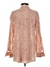 Fig and Flower Pink Long Sleeve Blouse Size S - photo 2