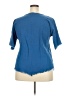 Assorted Brands Blue Short Sleeve Blouse Size XXL (estimated) - photo 2