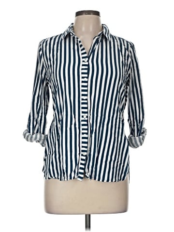 Jane and Delancey 3/4 Sleeve Button-Down Shirt (view 1)