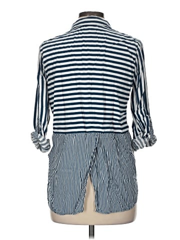 Jane and Delancey 3/4 Sleeve Button-Down Shirt (view 2)