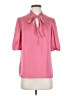 Paige Pink Short Sleeve Blouse Size S - photo 1