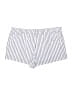 Just Be... 100% Cotton Stripes White Purple Shorts Size XL - photo 2
