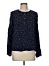 Gap 100% Modal Polka Dots Blue Long Sleeve Blouse Size M - photo 1