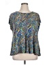 Premise Studio Paisley Blue Short Sleeve Blouse Size 1X - photo 1