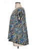 Premise Studio Paisley Blue Short Sleeve Blouse Size 1X - photo 5