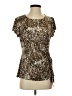 JBS Brown Tan Short Sleeve Blouse Size P (estimated, petite) - photo 1