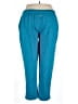 Zelos Solid Teal Casual Pants Size 2XLT - photo 2