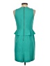 Ann Taylor LOFT Solid Teal Cocktail Dress Size 4 - photo 2