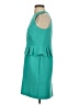 Ann Taylor LOFT Solid Teal Cocktail Dress Size 4 - photo 5