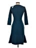 Ann Taylor Solid Blue Cocktail Dress Size 4 - photo 2