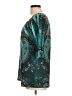 B.l.e.u. 100% Polyester Teal 3/4 Sleeve Blouse Size L - photo 5