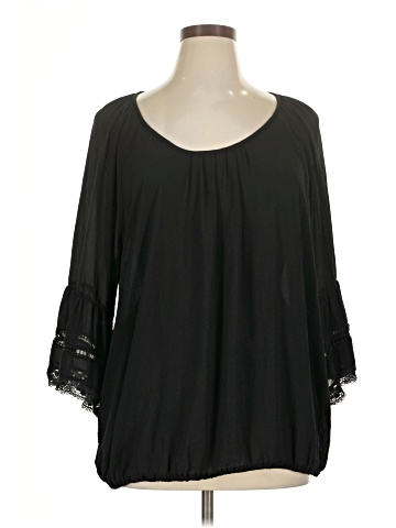 Eyeshadow 3/4 Sleeve Blouse (view 1)
