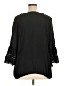 Eyeshadow 100% Polyester Black 3/4 Sleeve Blouse Size 1X - photo 2