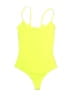 ALIX Solid Yellow One Piece Swimsuit Size XS - photo 1