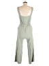 Monteau Solid Green Jumpsuit Size M - photo 2