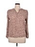 Violets & Roses Brown Long Sleeve Blouse Size 1X - photo 1