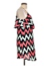 West Loop 100% Rayon Chevron-herringbone Pink Casual Dress Size L - photo 4