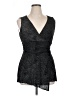Connected Apparel 100% Polyester Black Cocktail Dress Size XL - photo 1