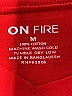ON FIRE 100% Cotton Red Bodysuit Size M - photo 3