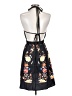 Shein 100% Polyester Floral Black Cocktail Dress Size 4 - photo 2