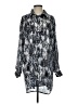 Assorted Brands 100% Polyester Animal Print Silver Long Sleeve Blouse Size XS - photo 1