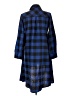 Unbranded 100% Polyester Plaid Blue Casual Dress Size L - photo 2