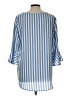 Bombom 100% Polyester Blue 3/4 Sleeve Blouse Size L - photo 2
