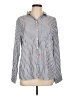 BeachLunchLounge Stripes Blue Long Sleeve Button-Down Shirt Size L - photo 1