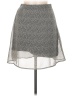 Sienna Sky Chevron-herringbone Silver Casual Skirt Size M - photo 1