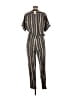 Maje Stripes Gray Jumpsuit Size Med (2) - photo 2