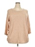 Ava James Tan 3/4 Sleeve Top Size 3X - photo 1