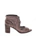 Vince Camuto 100% Leather Brown Gray Ankle Boots Size 10 - photo 1