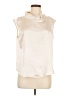 Pleione 100% Polyester Ivory Sleeveless Blouse Size M - photo 1
