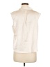 Pleione 100% Polyester Ivory Sleeveless Blouse Size M - photo 2