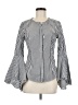 Milly 100% Cotton Silver Long Sleeve Blouse Size 6 - photo 1